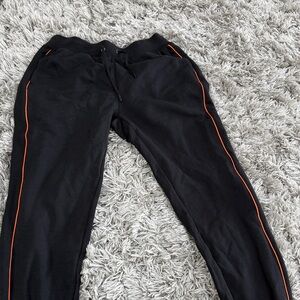 Harley-Davidson Black Joggers with Orange Accents